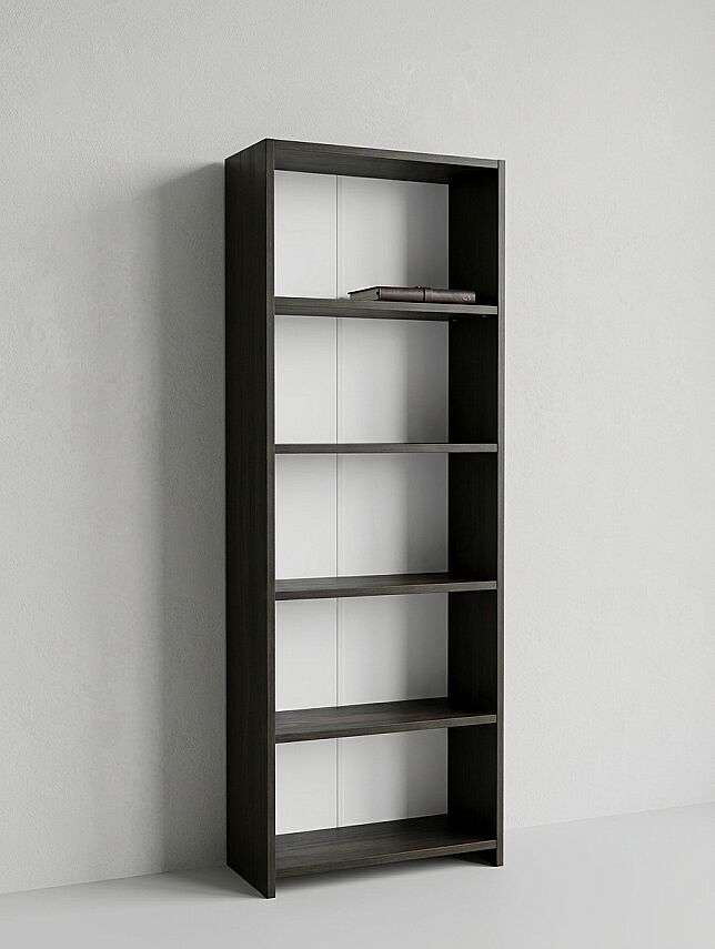 5 Raflı Kitaplık %100 MDF - Siyah - 5