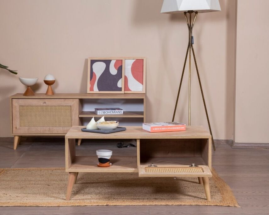 Calvin Ahşap Kapak Detaylı 180 cm Tv Ünitesi - 6