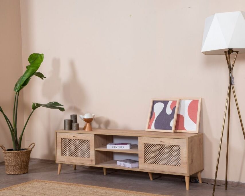 Calvin Ahşap Kapak Detaylı 180 cm Tv Ünitesi - 3