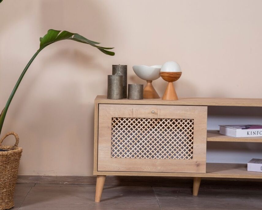 Calvin Ahşap Kapak Detaylı 180 cm Tv Ünitesi - 7