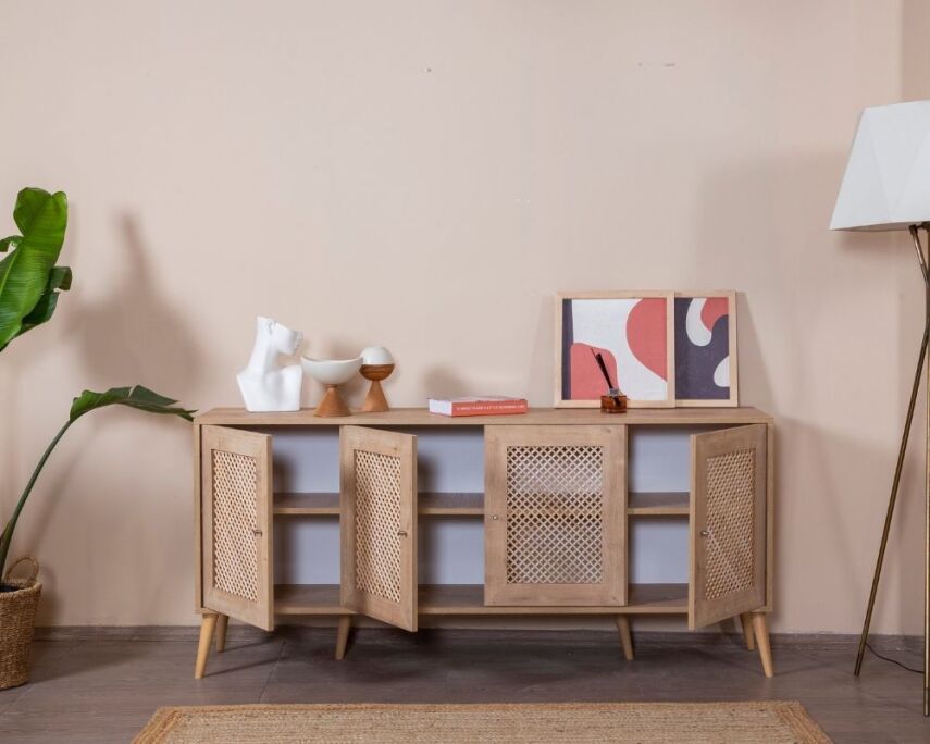 Calvin Ahşap Kapak Detaylı Konsol - 4