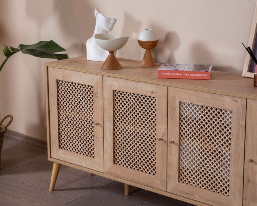 Calvin Ahşap Kapak Detaylı Konsol - 5