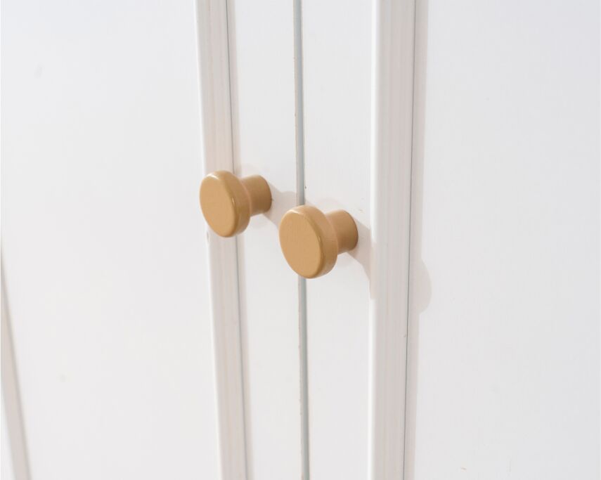 İdea Beyaz Detaylı 2 Kapaklı Gardırop - 6