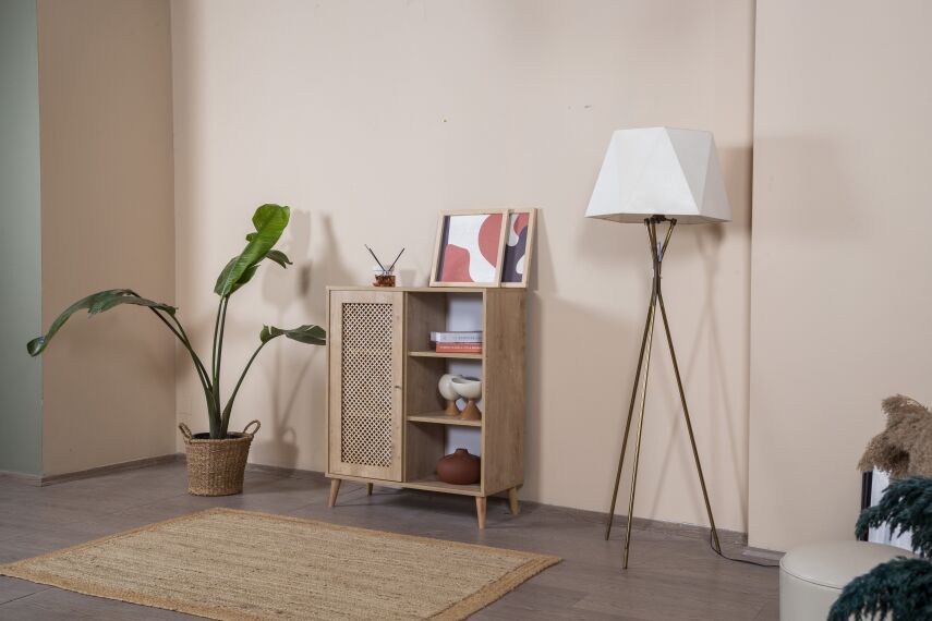 Calvin Ahşap Kapak Detaylı Çok Amaçlı dolap - 2