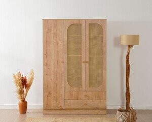 Mind Hazeran Detaylı 3 Kapaklı Gardırop - 