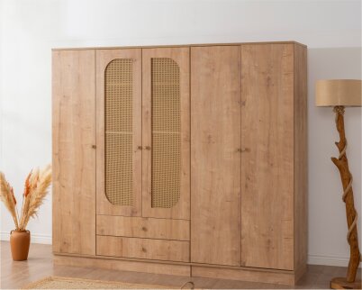 Mind Hazeran Detaylı 5 Kapaklı Gardırop - 2