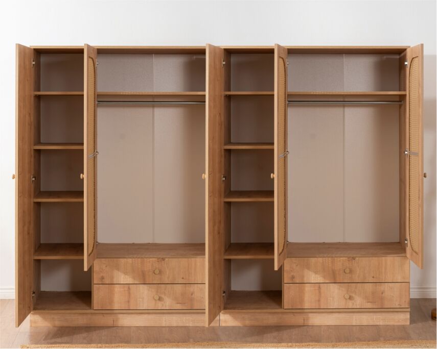 Mind Hazeran Detaylı 6 Kapaklı Gardırop - 2