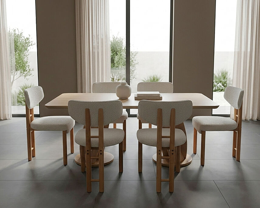Nisrem Yemek Masası Takımı 6 Sandalye 1 Masa - 2
