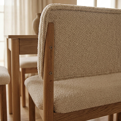 Nuu Minimal 2 Sandalye 1 Sırtsız Bench Mutfak Masa Takımı - 5
