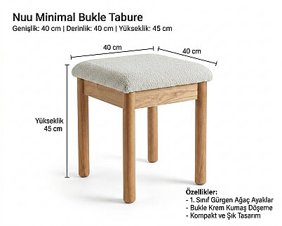 Nuu Minimal 2'li Tabure - 