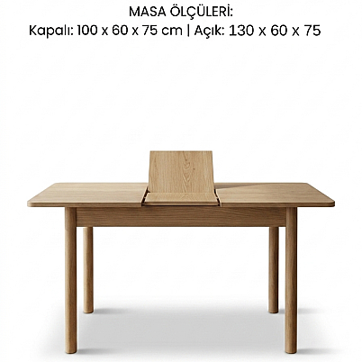 Nuu Minimal 4 Sandalye Mutfak Masa Takımı - 6