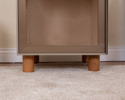 İtra1 Kapaklı Gardırop Krem Gövde (Cam Kapak) - 7