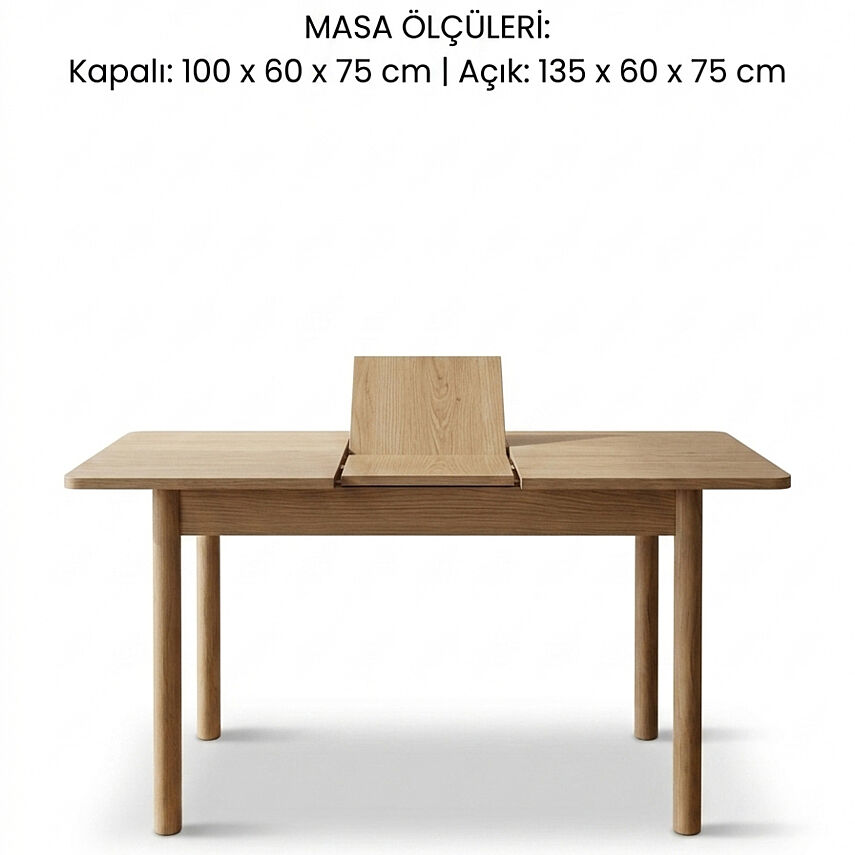 nuu minimal 2 Tabure 1 Sırtlı Bench 1 Sırtsız Bench Mutfak Masa Takımı - 7