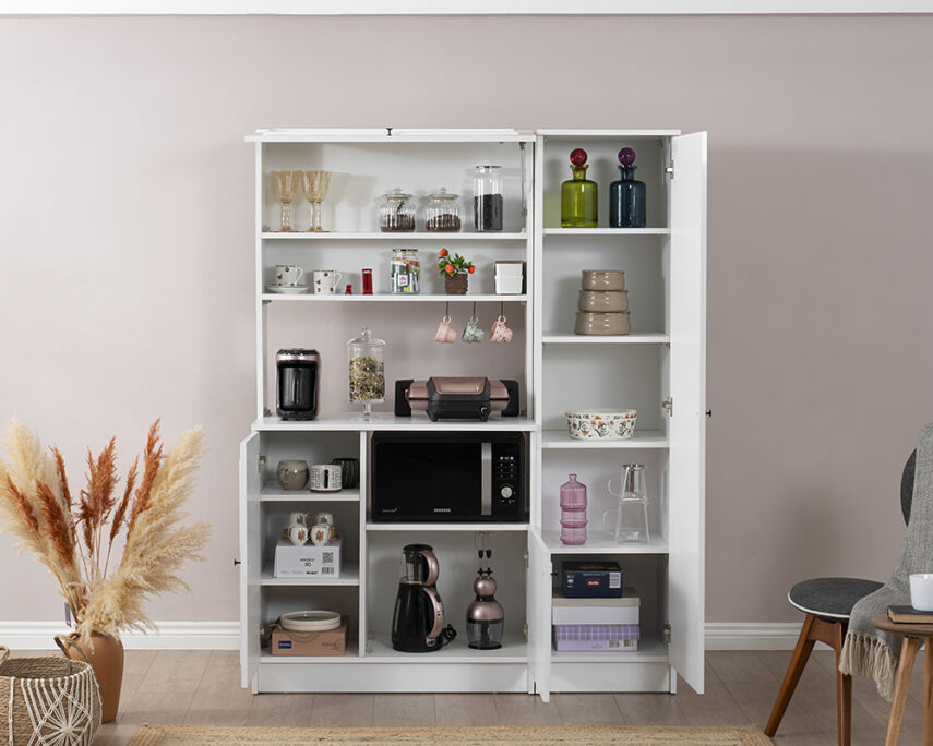 Vetra Kahve Köşesi Beyaz Çerçeve Set - 4