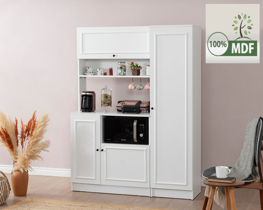 Vetra Kahve Köşesi Beyaz Çerçeve Set - 