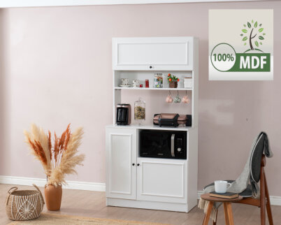 Vetra Kahve Köşesi Beyaz Çerçeve Tekli - 