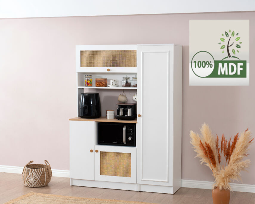 Vetra Kahve Köşesi Beyaz Hazeran Set - 