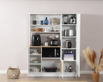 Vetra Kahve Köşesi Beyaz Hazeran Set - 3