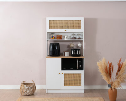 Vetra Kahve Köşesi Beyaz Hazeran Tekli - 