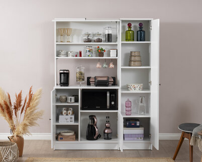 Vetra Kahve Köşesi Beyaz Tel Set - 3