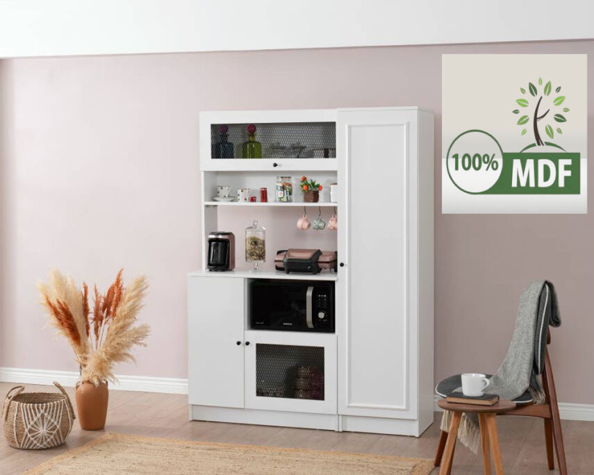 Vetra Kahve Köşesi Beyaz Tel Set - 