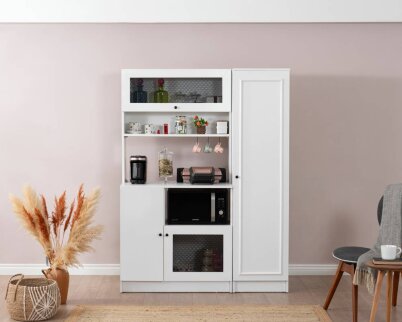 Vetra Kahve Köşesi Beyaz Tel Set - 2