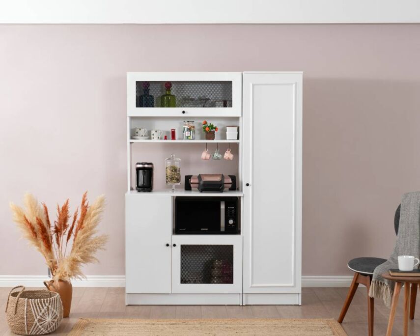 Vetra Kahve Köşesi Beyaz Tel Set - 2