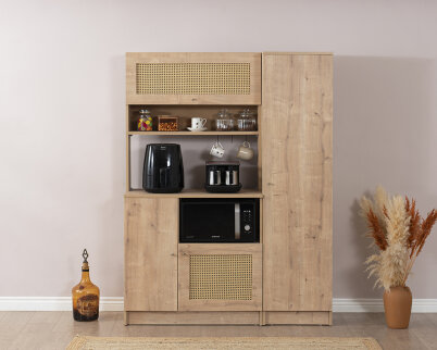 Vetra Kahve Köşesi Meşe Hazeran Set - 4