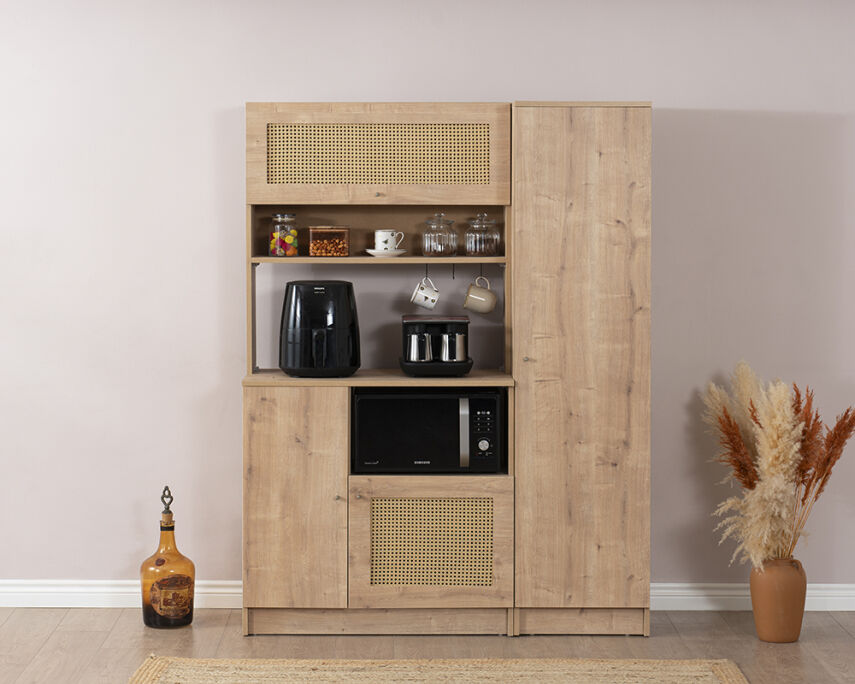 Vetra Kahve Köşesi Meşe Hazeran Set - 4