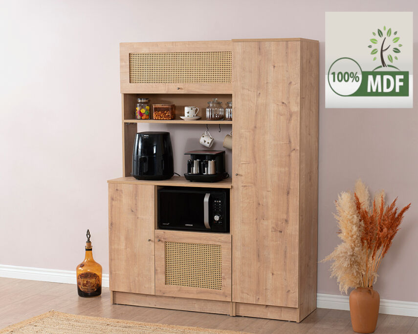 Vetra Kahve Köşesi Meşe Hazeran Set - 