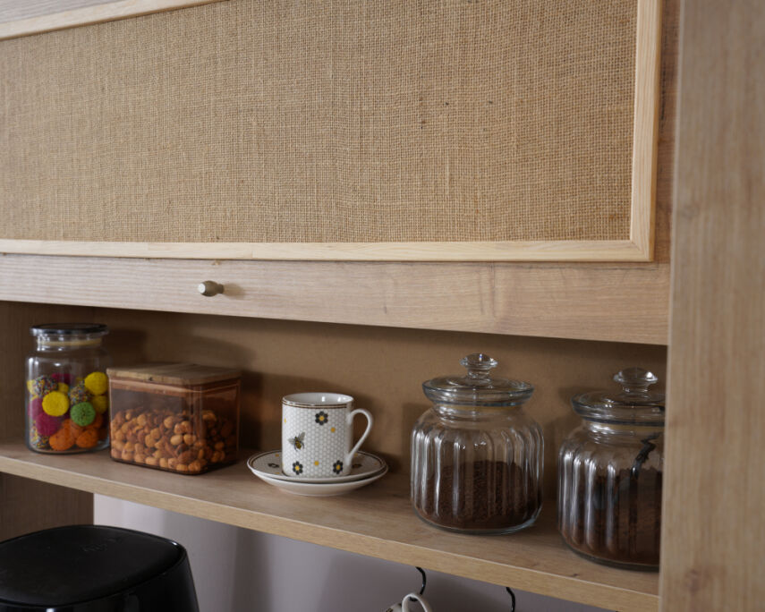 Vetra Kahve Köşesi Meşe Jüt Kumaş Tekli - 5