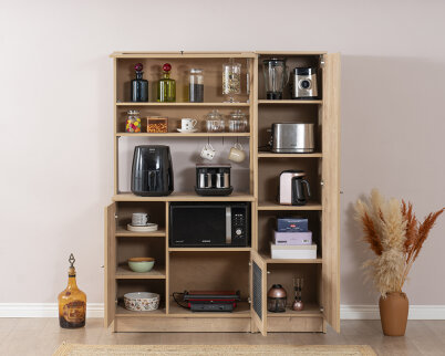 Vetra Kahve Köşesi Meşe Tel Set - 2