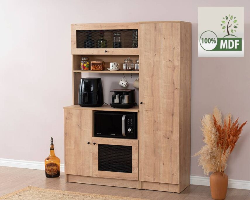 Vetra Kahve Köşesi Meşe Tel Set - 