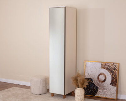 Vibe 1 Kapaklı Krem Gövde (Aynalı Kapak) - 