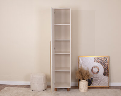 İtra 1 Kapaklı Gardırop Krem Gövde (Krem Lake Kapak) - 3