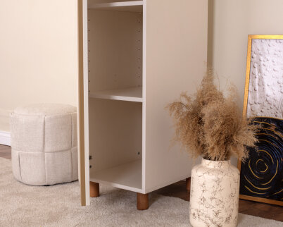 İtra 1 Kapaklı Gardırop Krem Gövde (Krem Lake Kapak) - 4