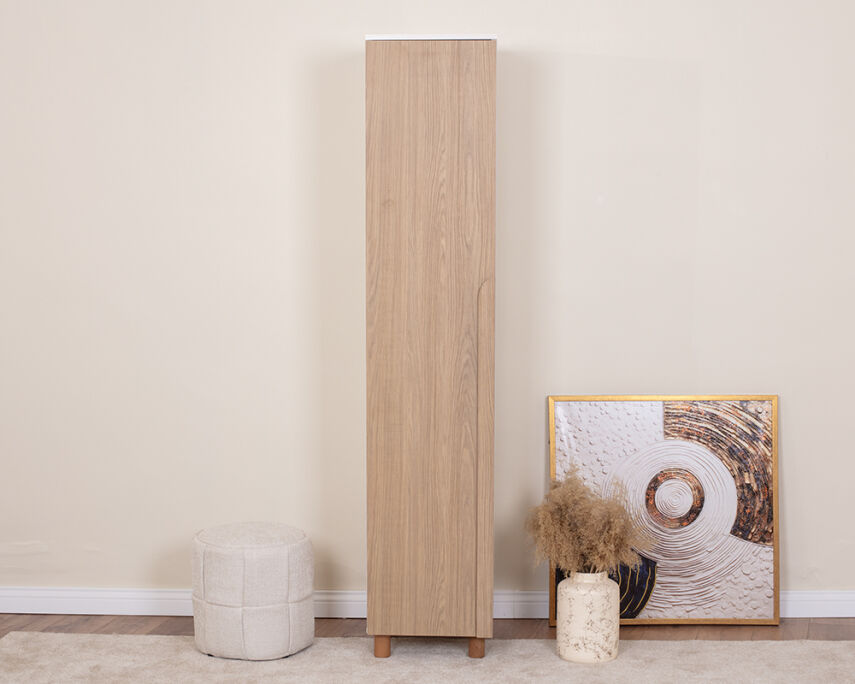 Vibe 1 Kapaklı Krem Gövde (Meşe MDFLAM Kapak) - 2