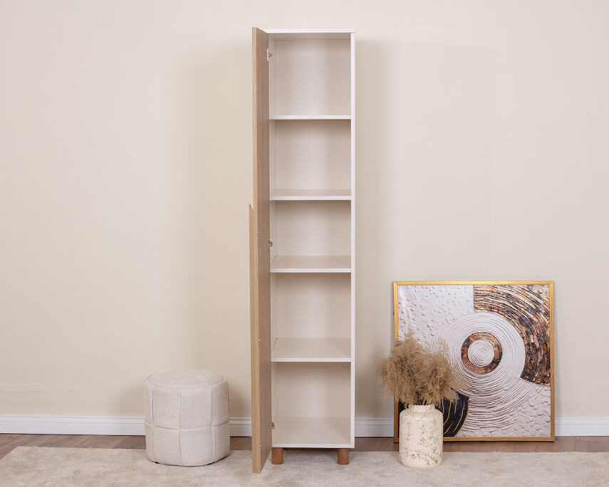 Vibe 1 Kapaklı Krem Gövde (Meşe MDFLAM Kapak) - 3