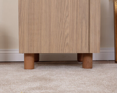 İtra 1 Kapaklı Gardırop Krem Gövde (Meşe MDFLAM Kapak) - 6