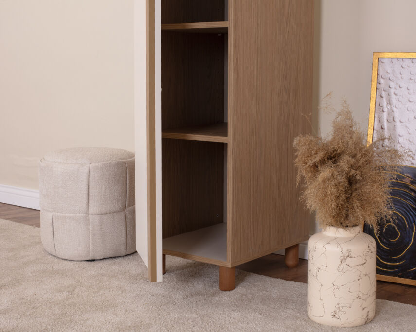 Vibe 1 Kapaklı Meşe Gövde (Krem MDFLAM Kapak) - 4