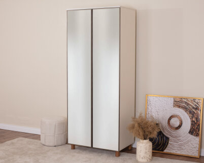 Vibe 2 Kapaklı Krem Gövde (Aynalı Kapak) - 