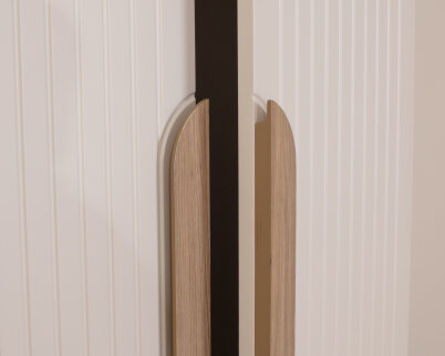 İtra 2 Kapaklı Gardırop Krem Gövde (Krem Lake Kapak) - 5