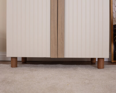 İtra 2 Kapaklı Gardırop Krem Gövde (Krem Lake Kapak) - 7