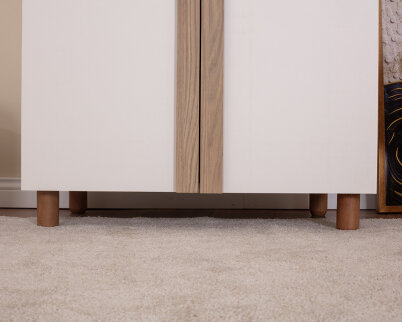 İtra 2 Kapaklı Gardırop Krem Gövde (Krem MDFLAM Kapak) - 6