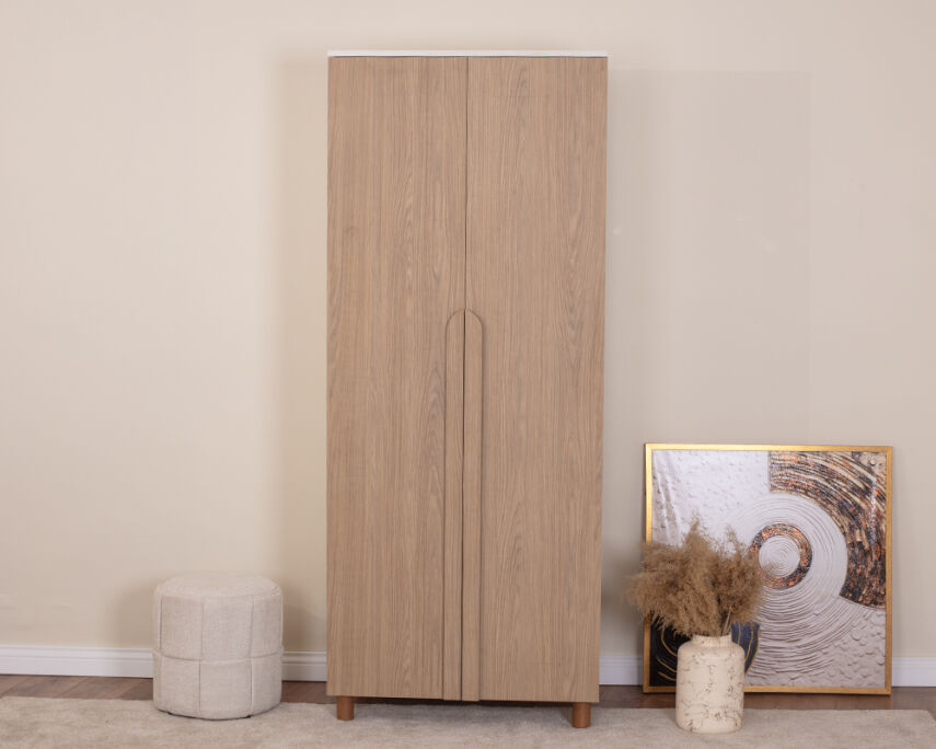 Vibe 2 Kapaklı Krem Gövde (Meşe MDFLAM Kapak) - 2