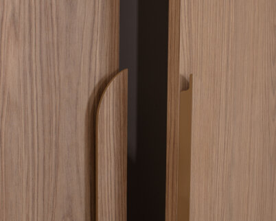 İtra 2 Kapaklı Gardırop Krem Gövde (Meşe MDFLAM Kapak) - 6