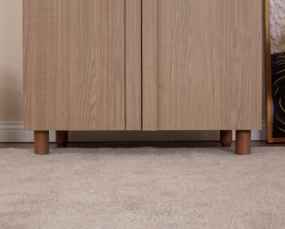 İtra 2 Kapaklı Gardırop Krem Gövde (Meşe MDFLAM Kapak) - 8