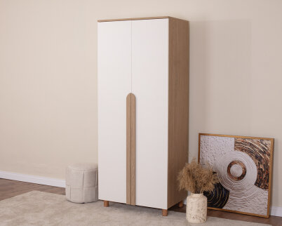 Vibe 2 Kapaklı Meşe Gövde (Krem MDFLAM Kapak) - 