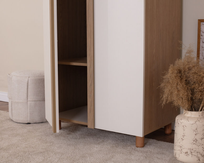 Vibe 2 Kapaklı Meşe Gövde (Krem MDFLAM Kapak) - 4