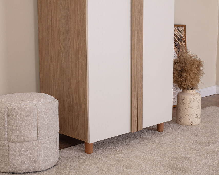 Vibe 2 Kapaklı Meşe Gövde (Krem MDFLAM Kapak) - 6